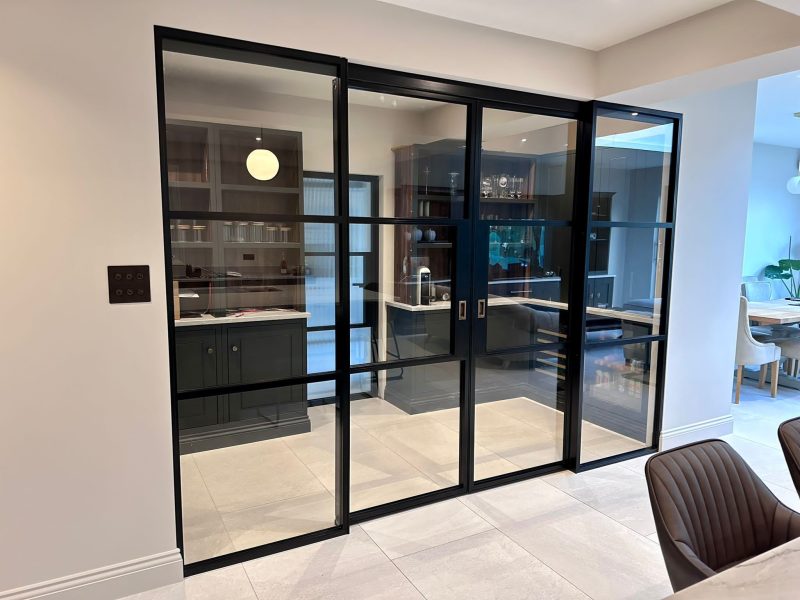 slimline aluminium sliding doors