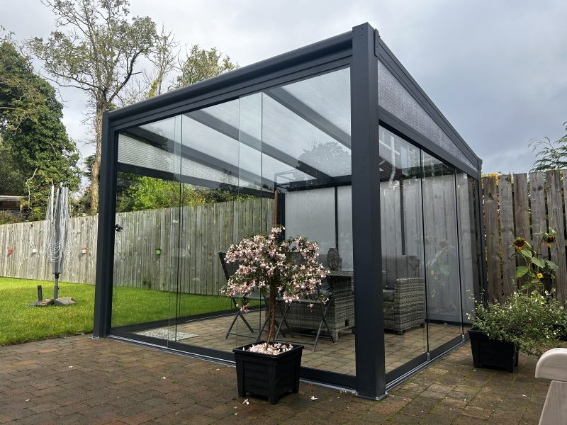 enclosed glass pergola belfast