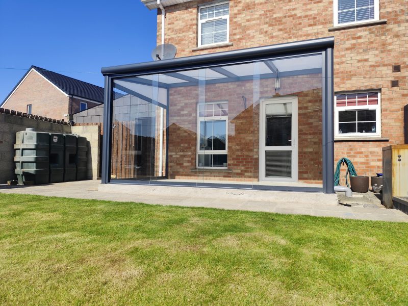 veranda with glass doors lurgan